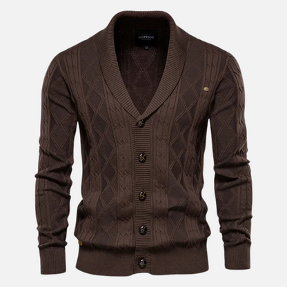 Soft Argyle Sweater with Comfort Stretch Fit