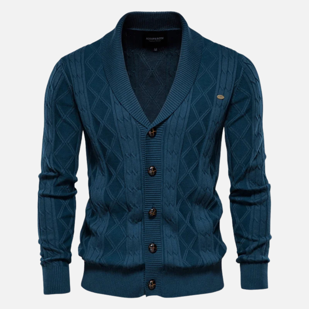 Soft Argyle Sweater with Comfort Stretch Fit
