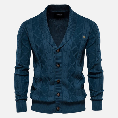 Soft Argyle Sweater with Comfort Stretch Fit