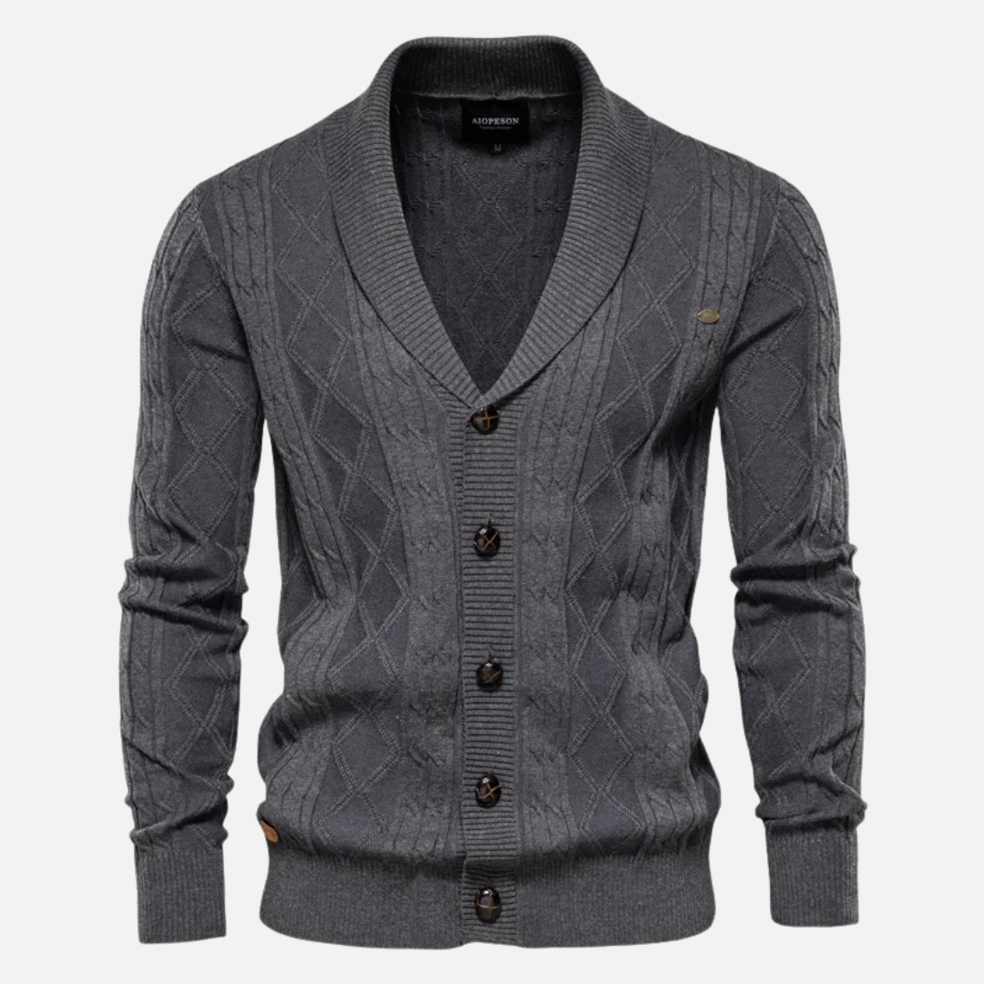 Soft Argyle Sweater with Comfort Stretch Fit - OutfitLondon