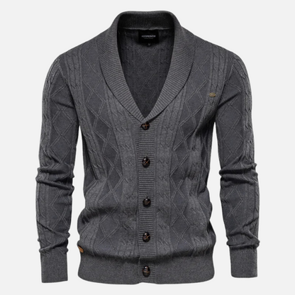 Soft Argyle Sweater with Comfort Stretch Fit - OutfitLondon