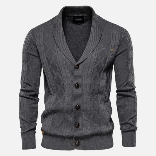 Soft Argyle Sweater with Comfort Stretch Fit - OutfitLondon