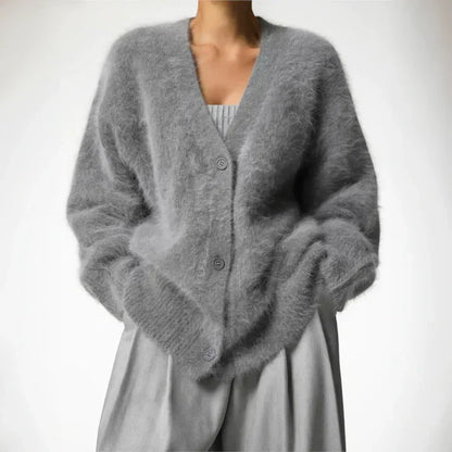 Soft Oversized Open Front Knit Cardigan