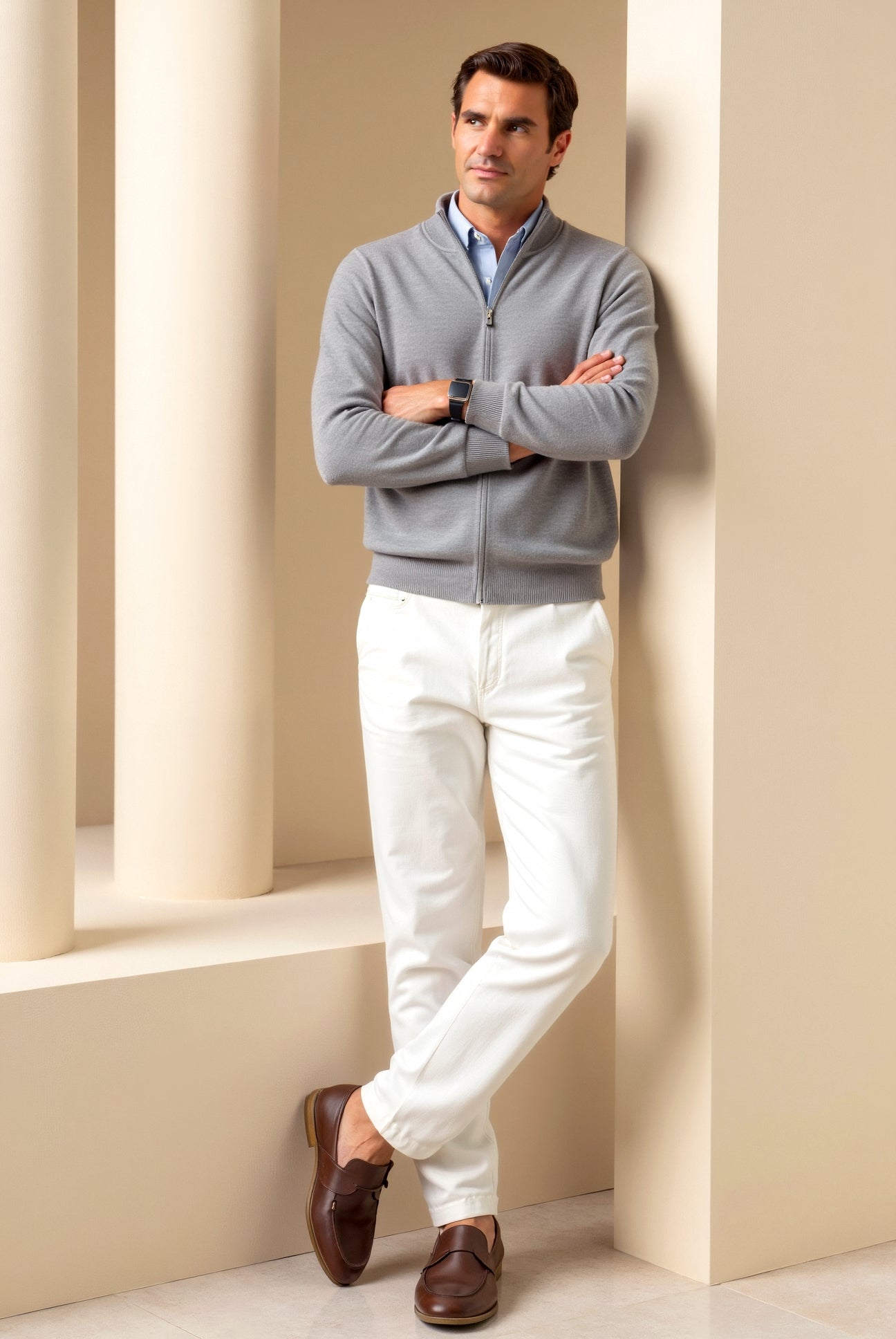 Slim Fit Soft Cardigan Sweater