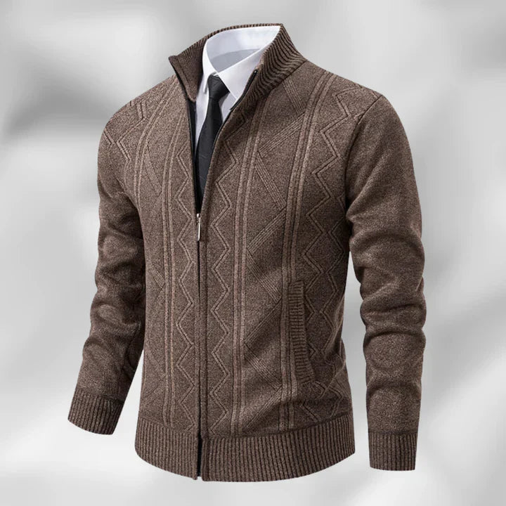 Comfortable Open Front Mid Length Cardigan
