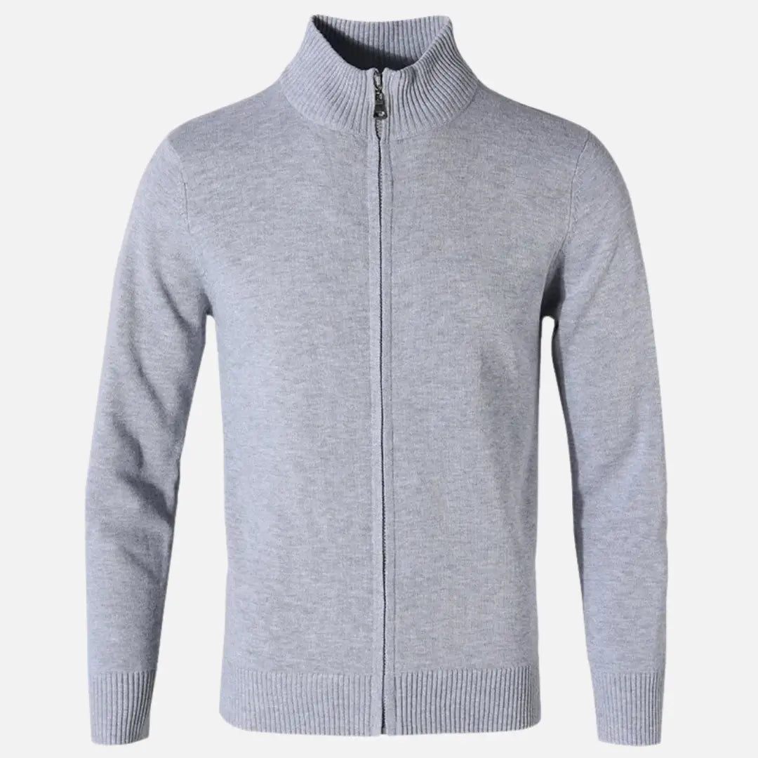 Soft Zip Up Knit Cardigan