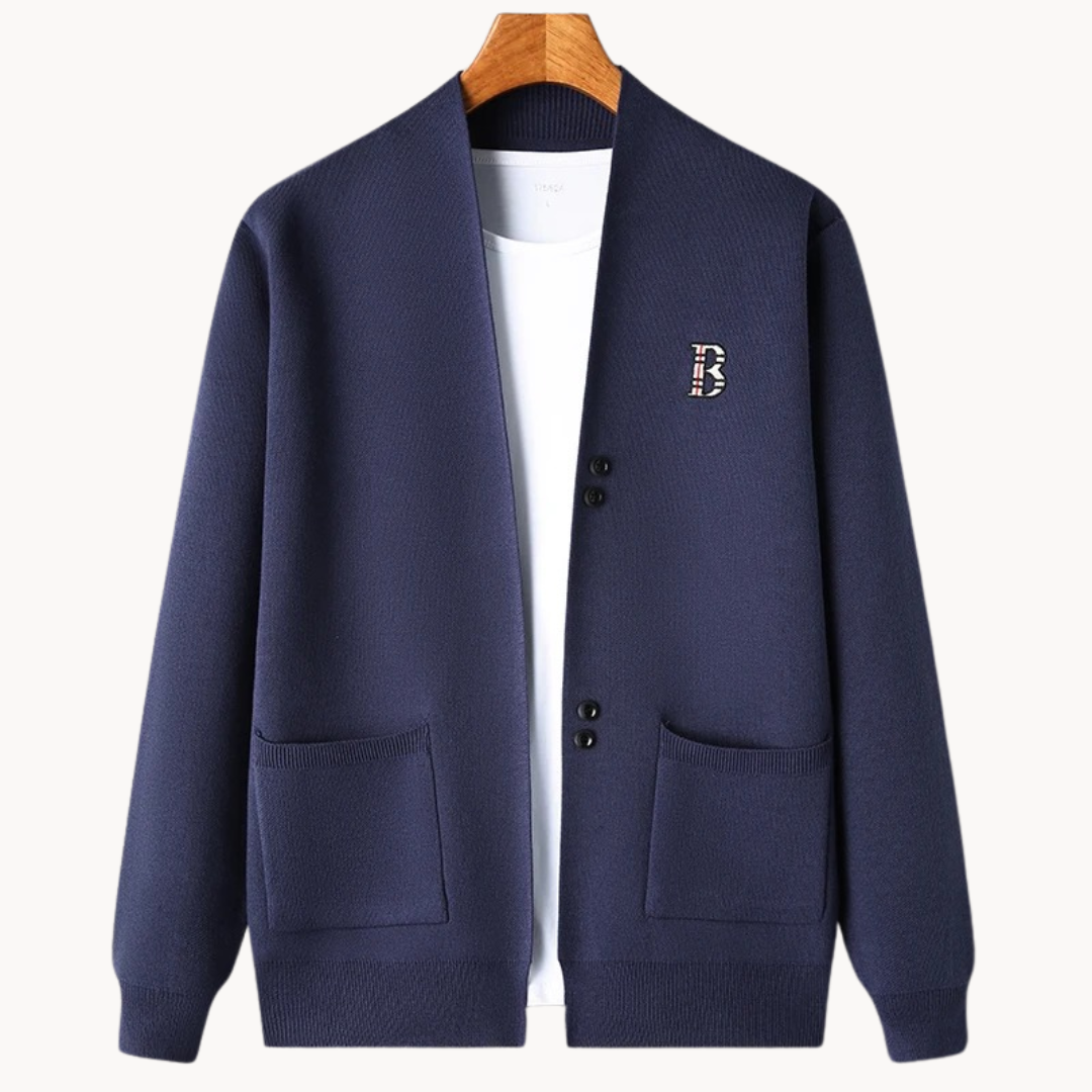 Soft Fit Cardigan with Textured Details