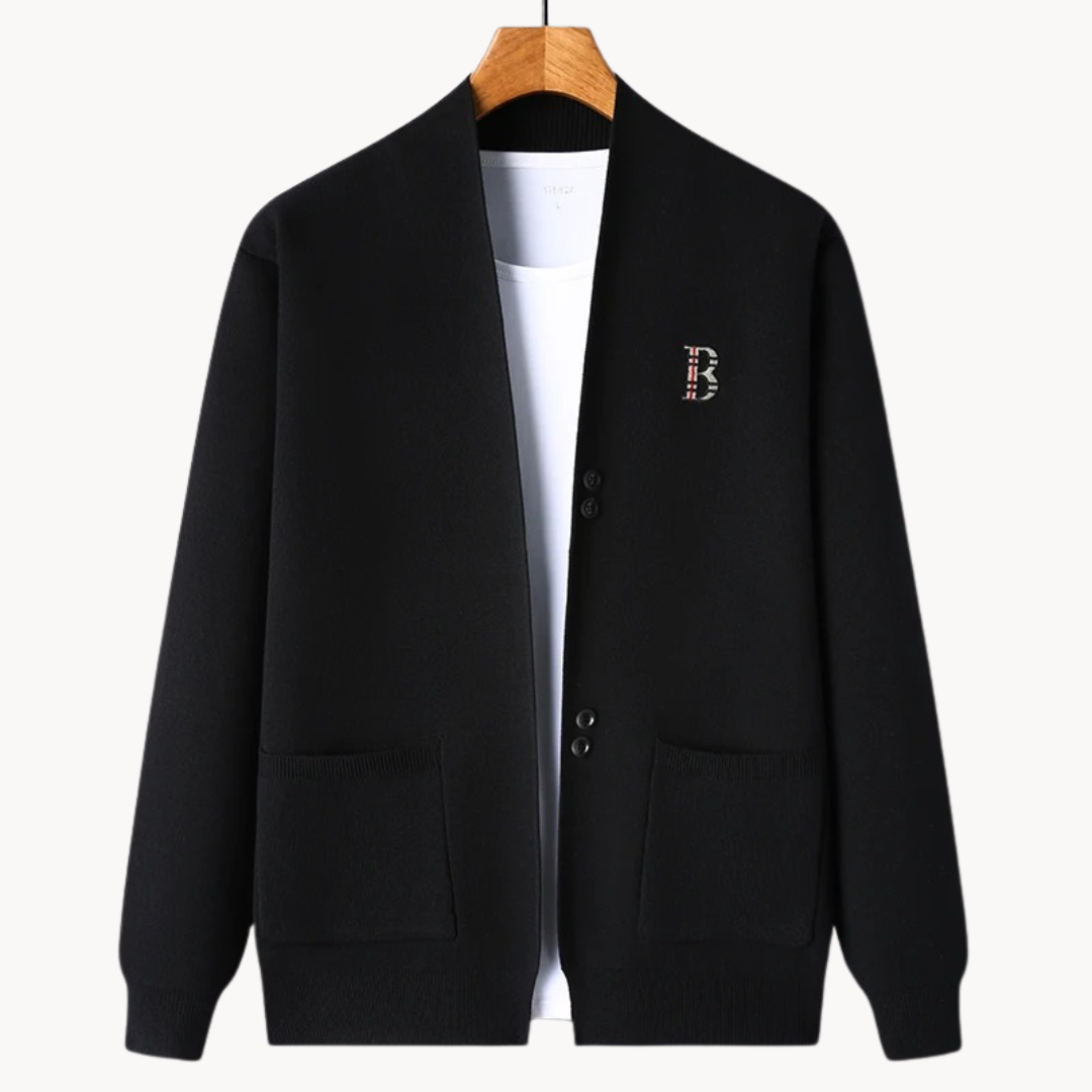 Soft Fit Cardigan with Textured Details