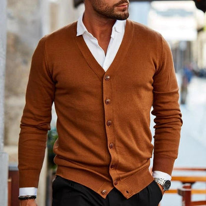 Comfortable Open Front V Neck Cardigan Sweater