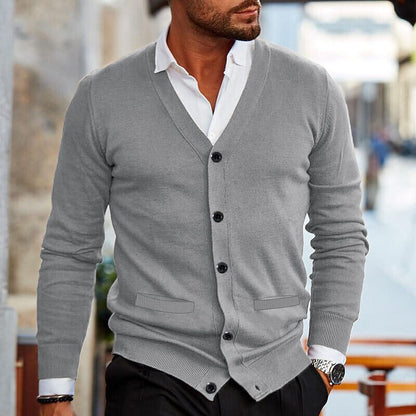Comfortable Open Front V Neck Cardigan Sweater