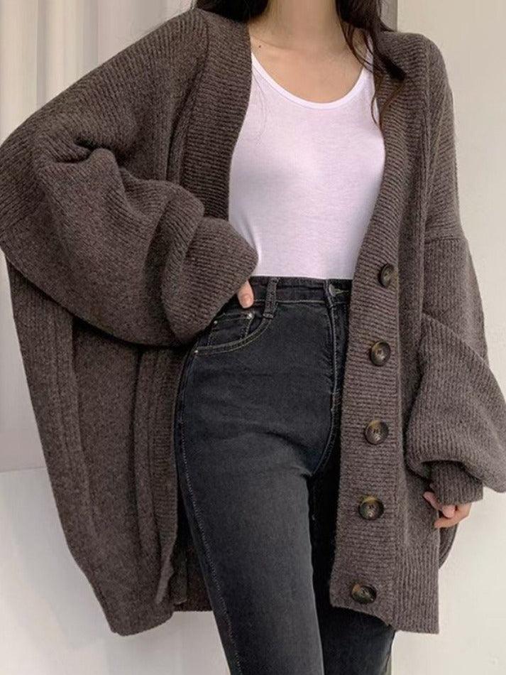 Warm Women's Oversized Crew Neck Winter Sweater
