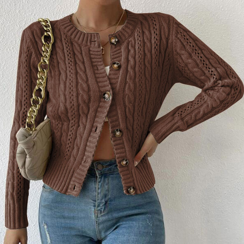 Cozy Women's Cable Knit Cardigan Sweater