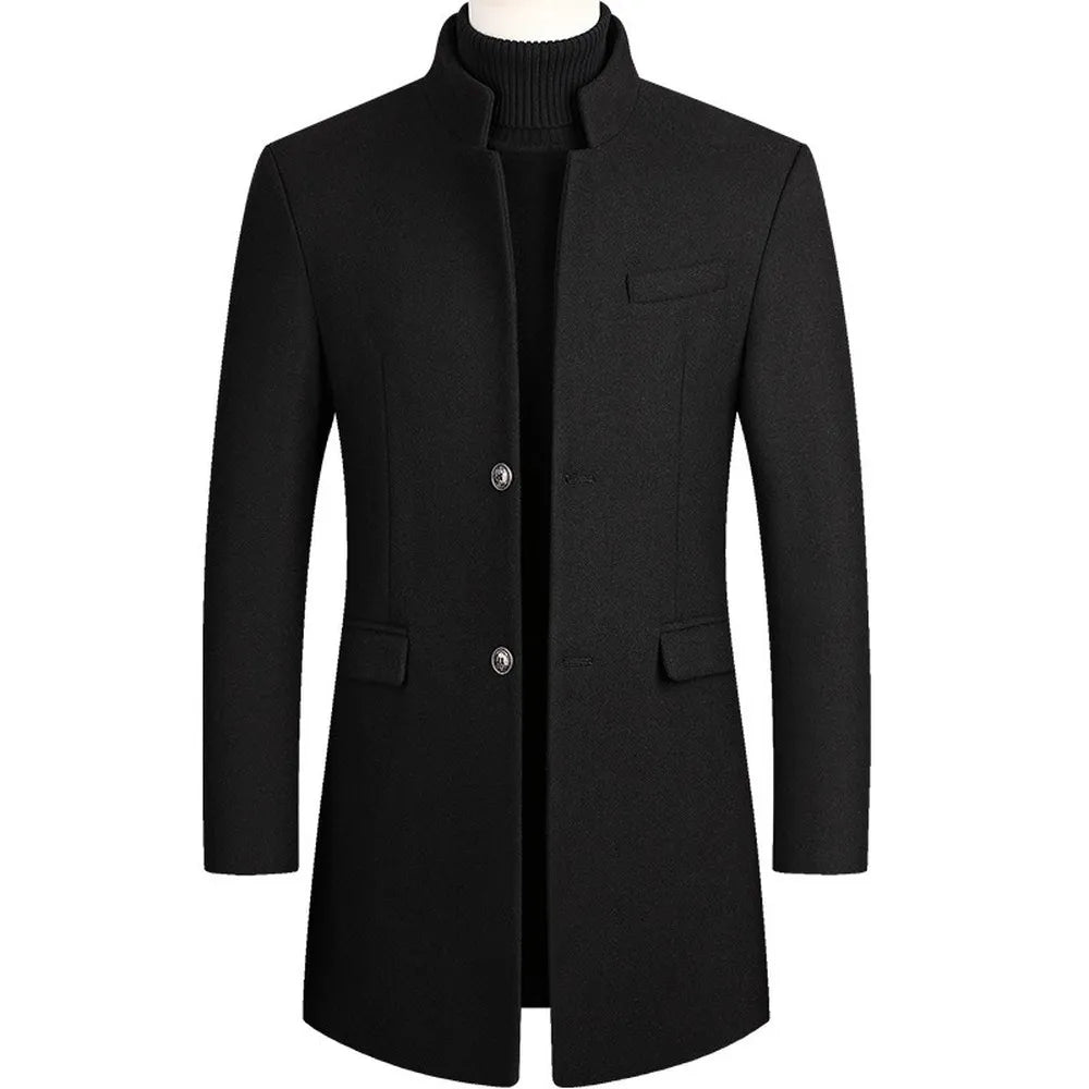 Timeless Fit Warm Wool Coat - OutfitLondon