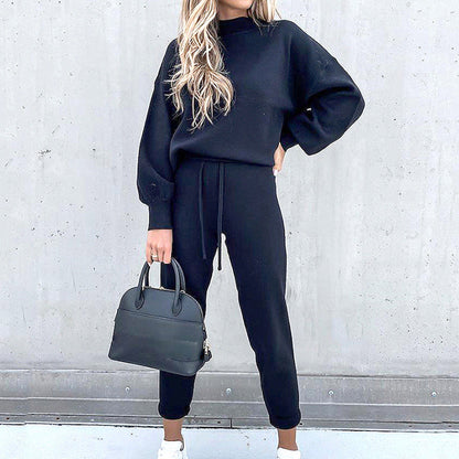 Relaxed Fit Two Piece Women's Clothing Set