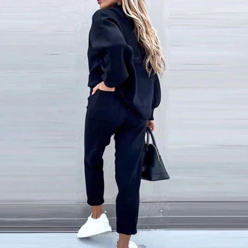 Relaxed Fit Two Piece Women's Clothing Set