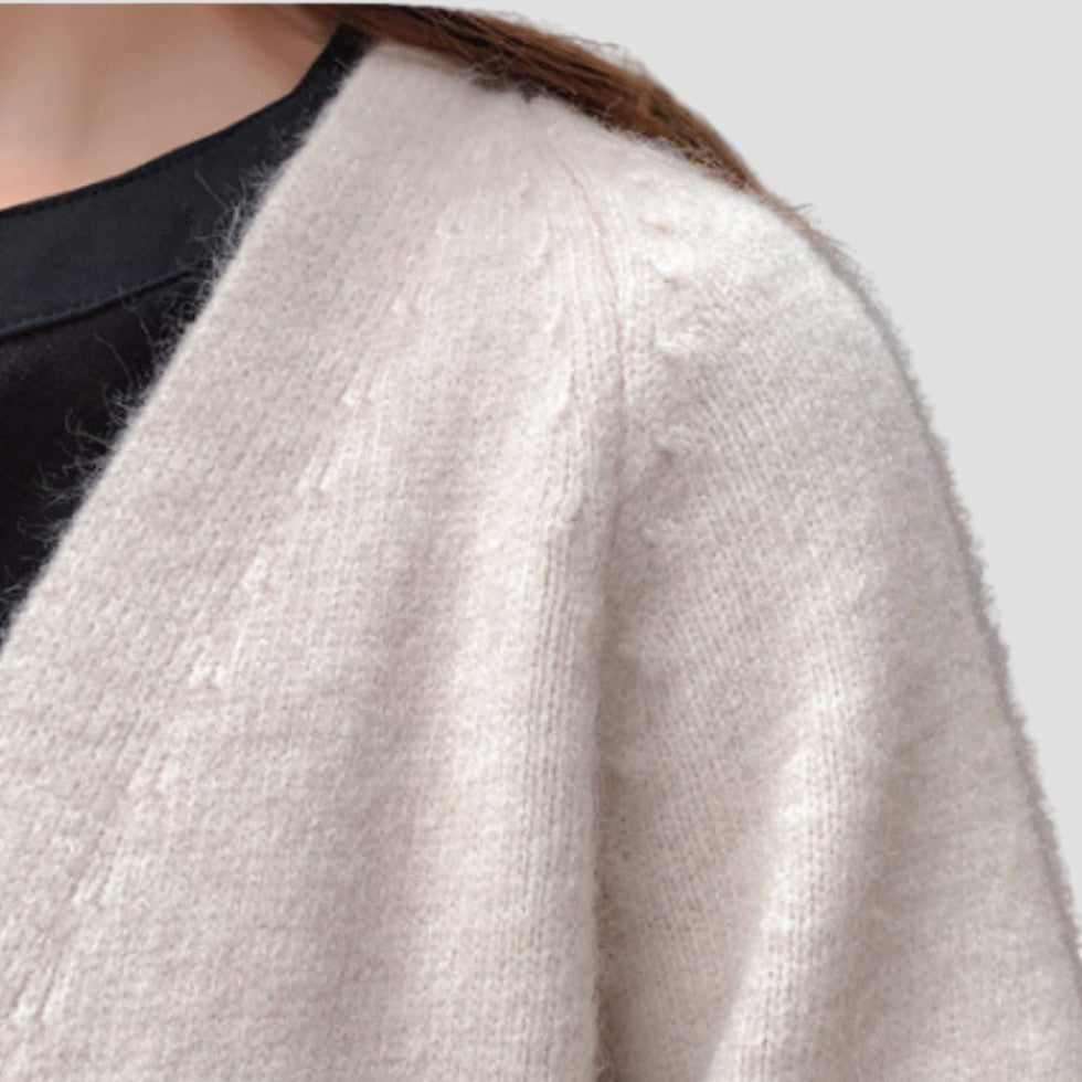 Soft Open Front Women's Cashmere Sweater