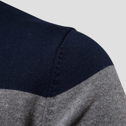 Classic Stripe Crew Neck Pullover Sweater