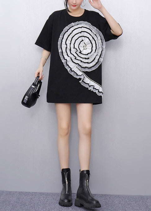 Women's Black Tulle Ruffle One Size - OutfitLondon