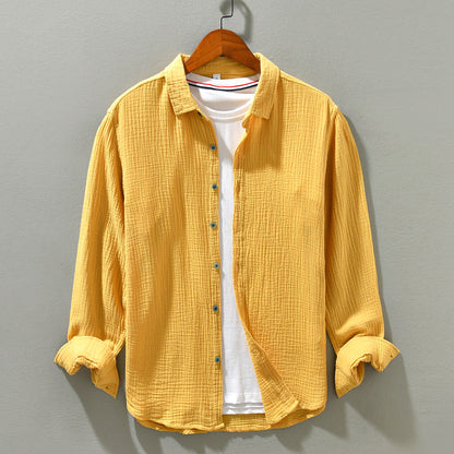 Comfortable Shirt - Loose Fit Soft Cotton Blend - OutfitLondon