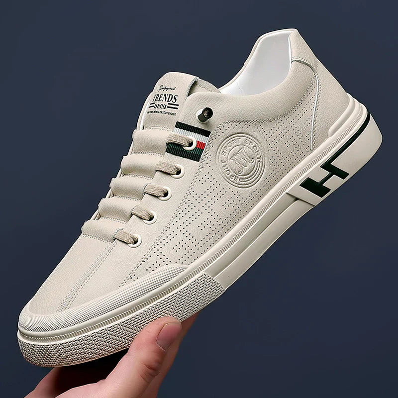 Comfortable Sneakers - Low Top Lace Up And Padded Insoles