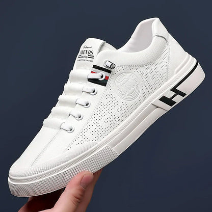Comfortable Sneakers - Low Top Lace Up And Padded Insoles