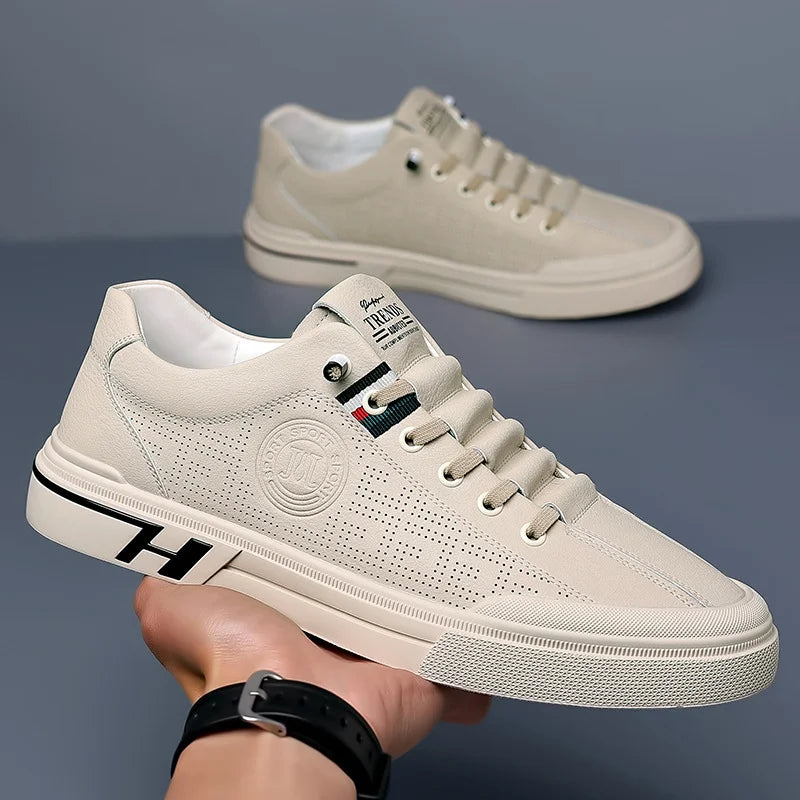 Comfortable Sneakers - Low Top Lace Up And Padded Insoles