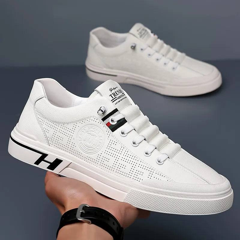 Comfortable Sneakers - Low Top Lace Up And Padded Insoles