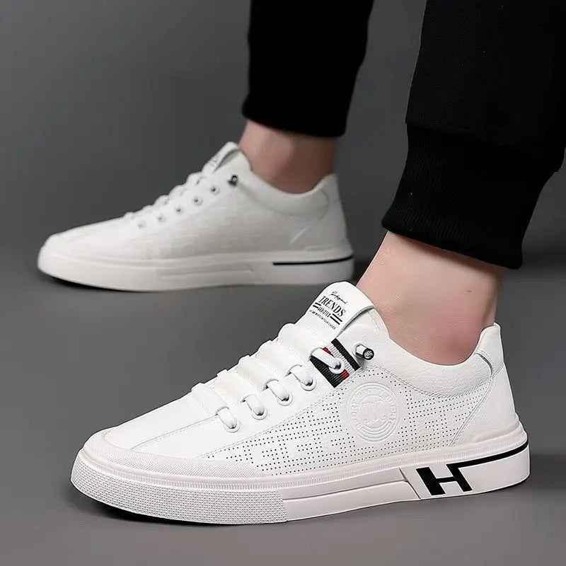 Comfortable Sneakers - Low Top Lace Up And Padded Insoles