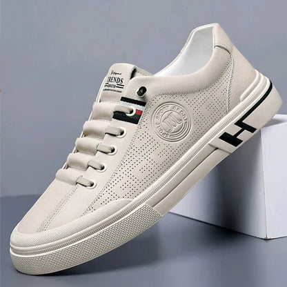 Comfortable Sneakers - Low Top Lace Up And Padded Insoles - OutfitLondon