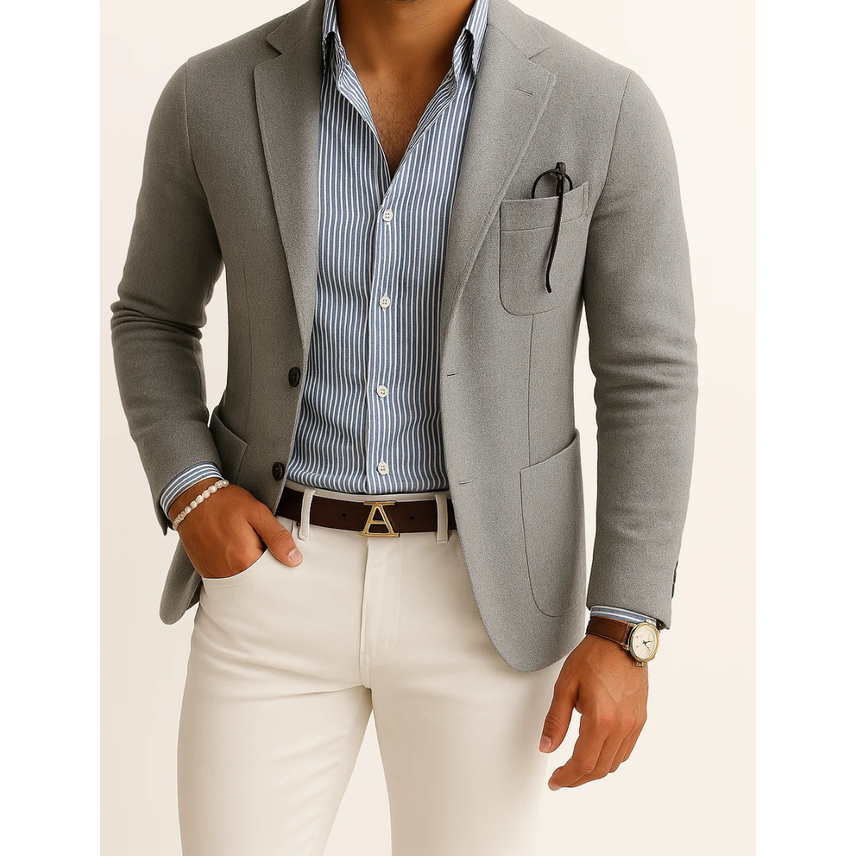 Tailored Fit Mens Blazer Coat