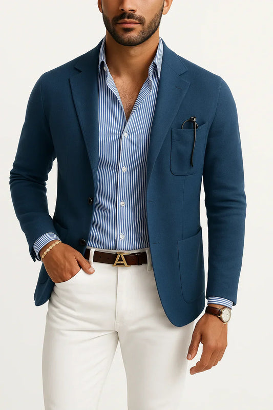 Tailored Fit Mens Blazer Coat - OutfitLondon