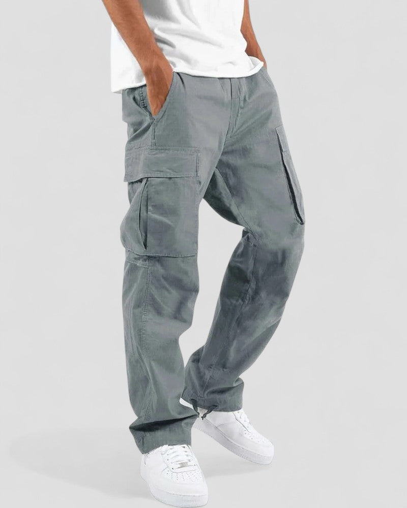 Relaxed Fit Mens Cargo Pants with Extra Pockets