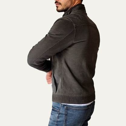 Luxury Mens Leather Biker Jacket