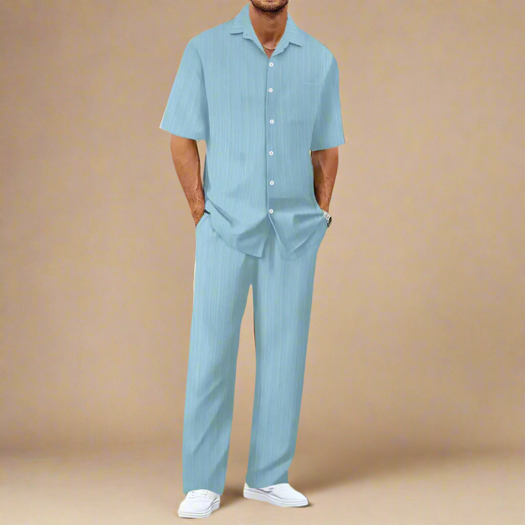 Relaxed Fit Summer Shorts Suit for Men