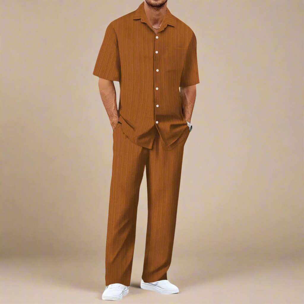 Relaxed Fit Summer Shorts Suit for Men