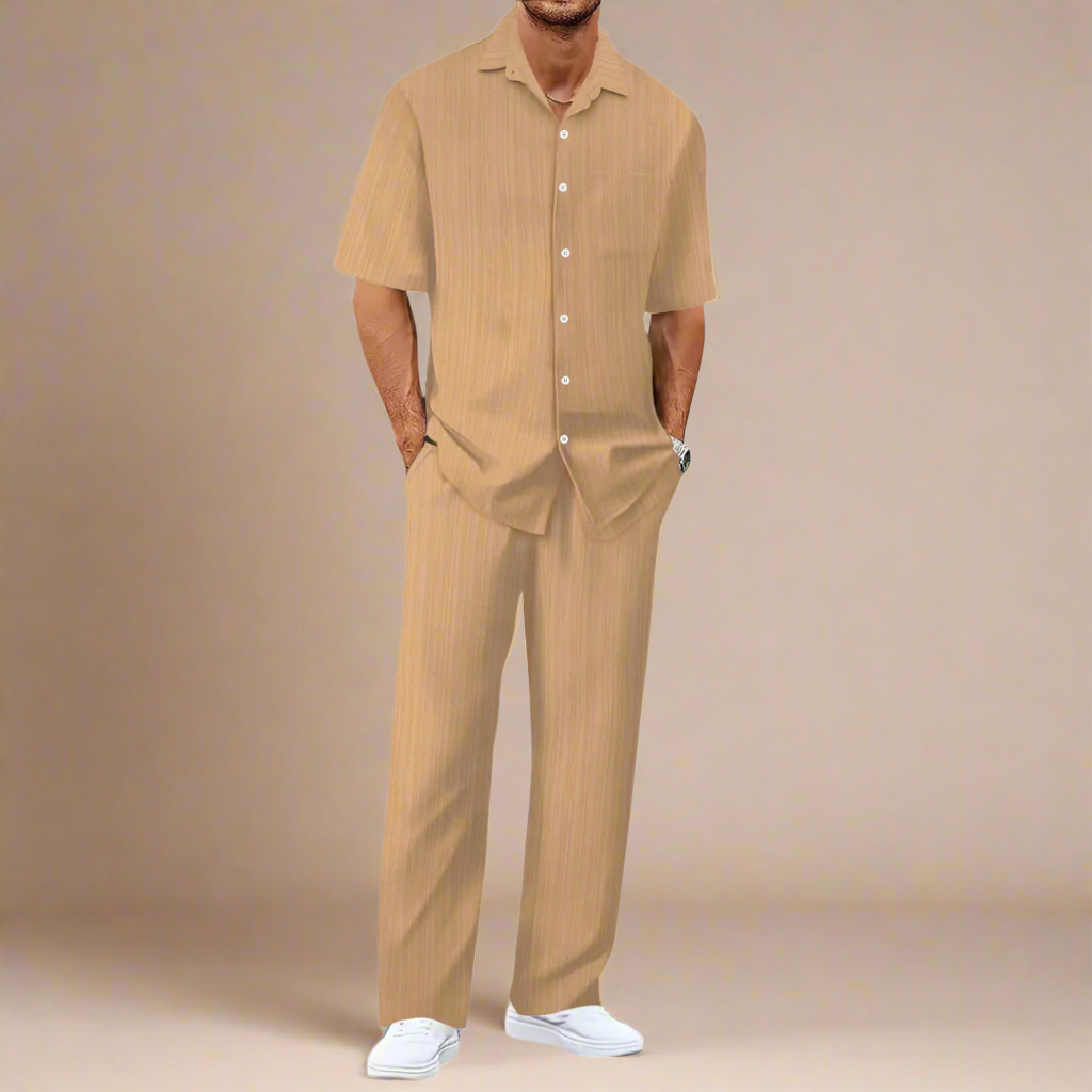 Relaxed Fit Summer Shorts Suit for Men