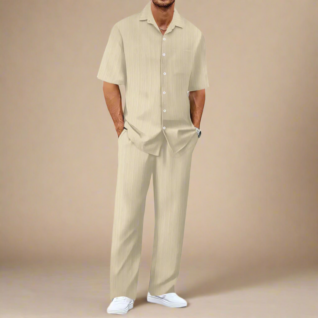 Relaxed Fit Summer Shorts Suit for Men