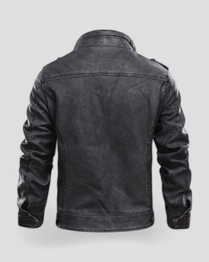 Classic Fit Mens Brown Leather Jacket