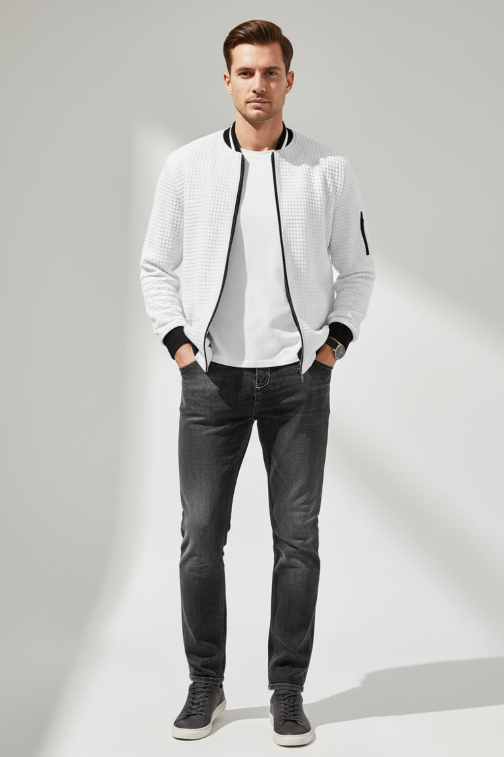 Men's Relaxed Fit Collar Jacket - OutfitLondon