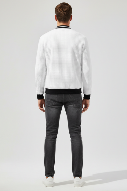 Men's Relaxed Fit Collar Jacket