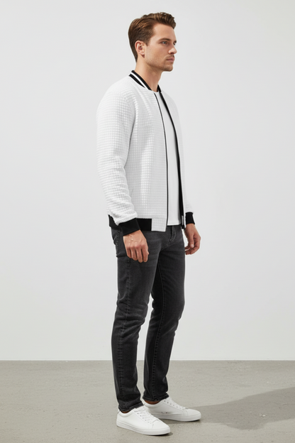 Men's Relaxed Fit Collar Jacket