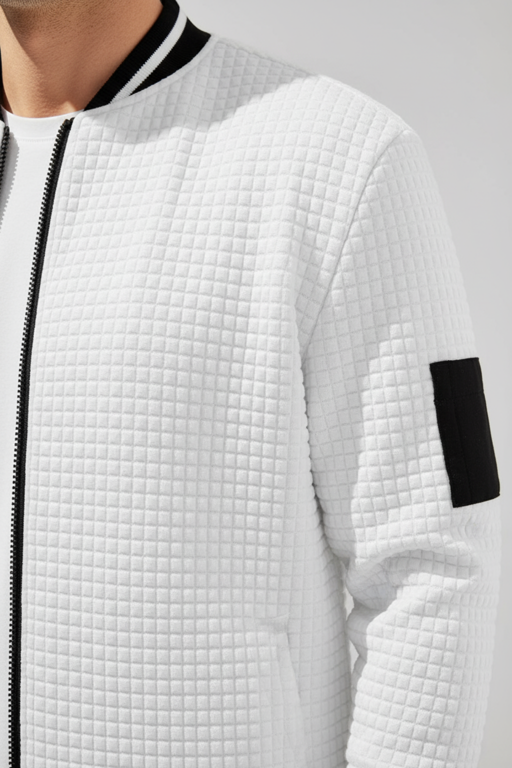 Men's Relaxed Fit Collar Jacket