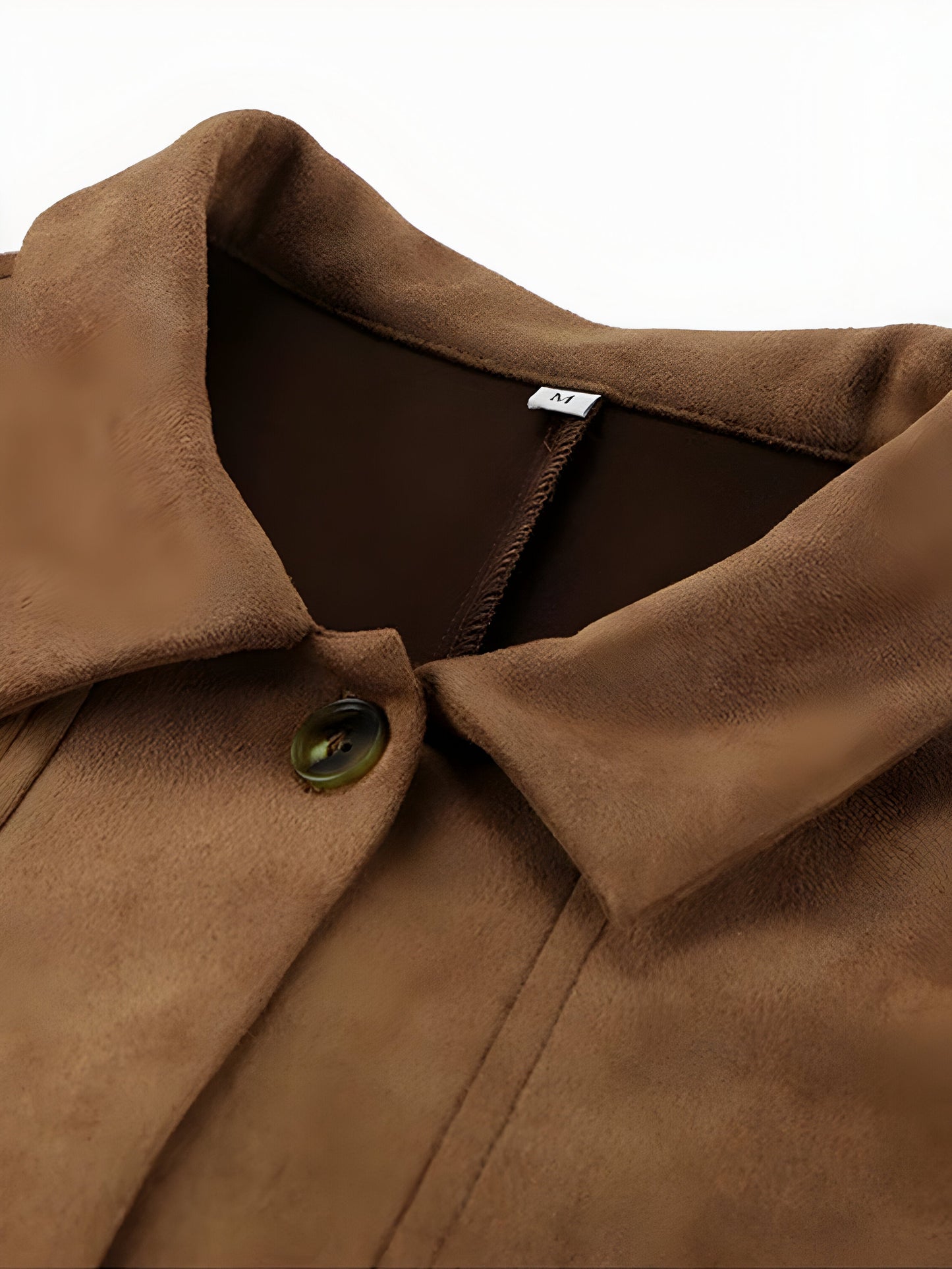 Relaxed Fit Women's Long Coat with Button Front