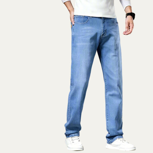 Men's Comfortable Loose Fit Straight Jeans - OutfitLondon