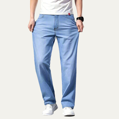 Casual Loose Fit Blue Jeans for Men - OutfitLondon