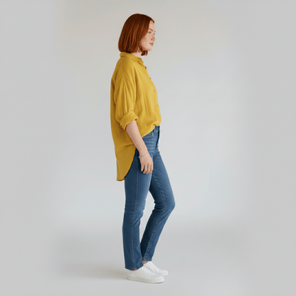 Relaxed Fit Button Down Long Sleeve Shirt