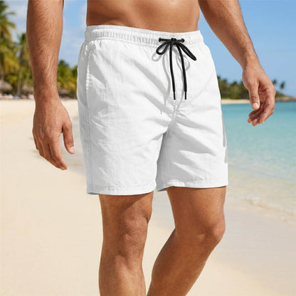 Fast Dry Beach Shorts with Stretchy Waist and Tie
