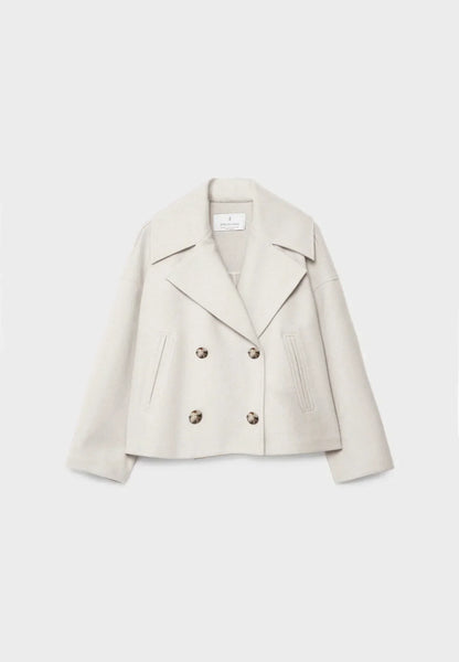 Women's Double-Breasted Cropped Jacket
