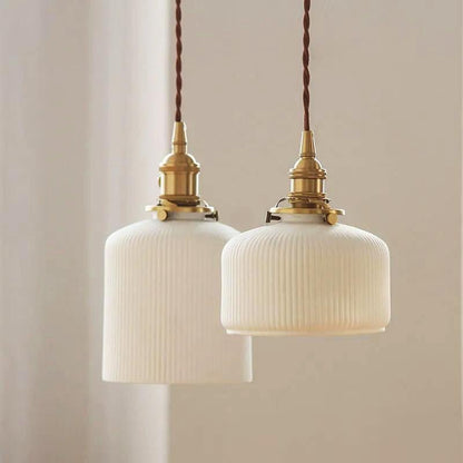 Oriental Style Ceramic Hanging Light - OutfitLondon