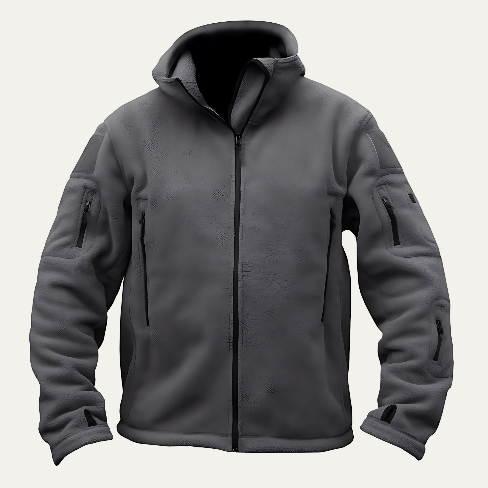 Men's Warm Waterproof Hoodie Fleece Jacket - OutfitLondon